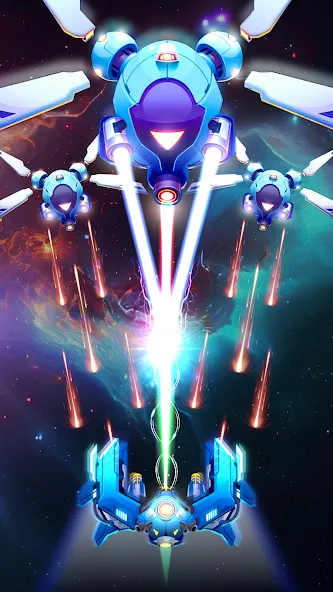 Galaxy Attack - Space Shooter (Гэлэкси Атак) [МОД: Деньги, Монеты и Меню MOD] Screenshot 3