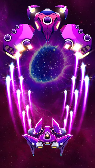 Galaxy Attack - Space Shooter (Гэлэкси Атак) [МОД: Деньги, Монеты и Меню MOD] Screenshot 4