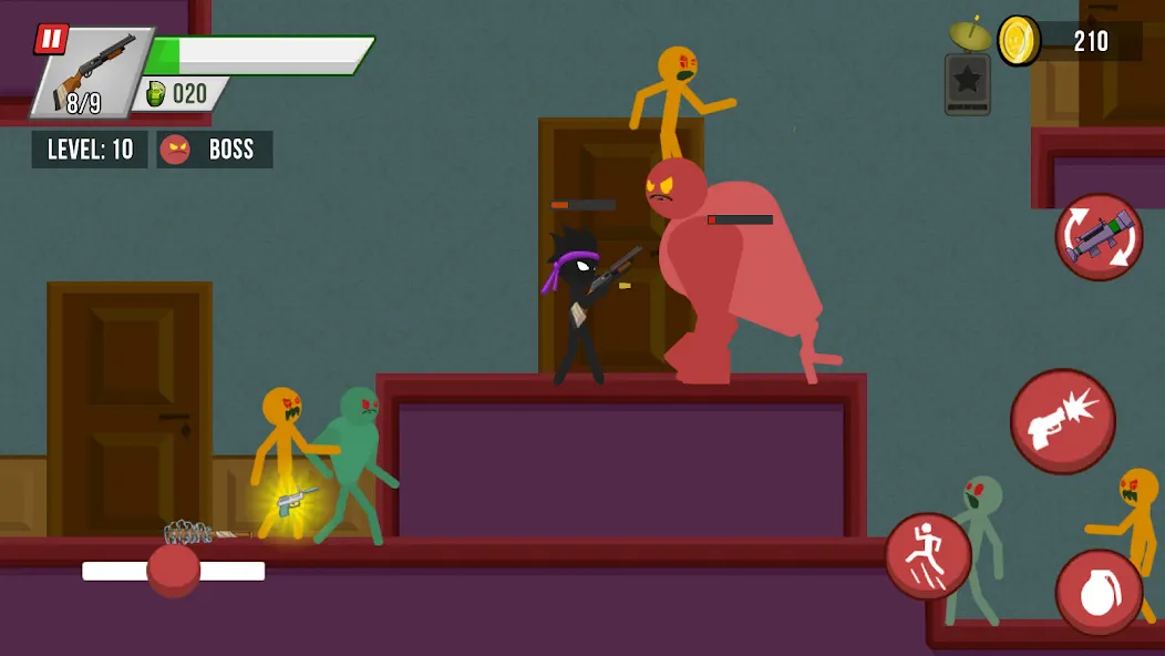 Stick vs Zombies (Стикмен против Зомби) [МОД: Все открыто, Дополнительные деньги и Меню MOD] Screenshot 3