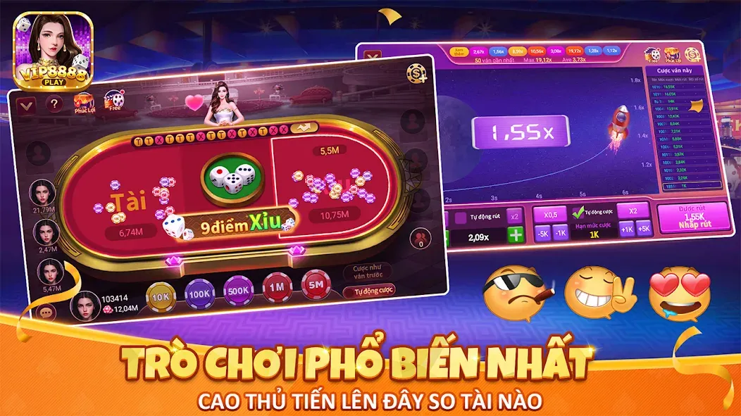 VIP8888 Play - Sòng Bạc ONLINE (ВИП8888 Плей) [МОД: Бесконечные деньги, Монеты и Мега MOD] Screenshot 3