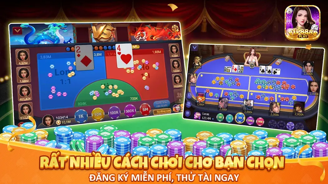 VIP8888 Play - Sòng Bạc ONLINE (ВИП8888 Плей) [МОД: Бесконечные деньги, Монеты и Мега MOD] Screenshot 4