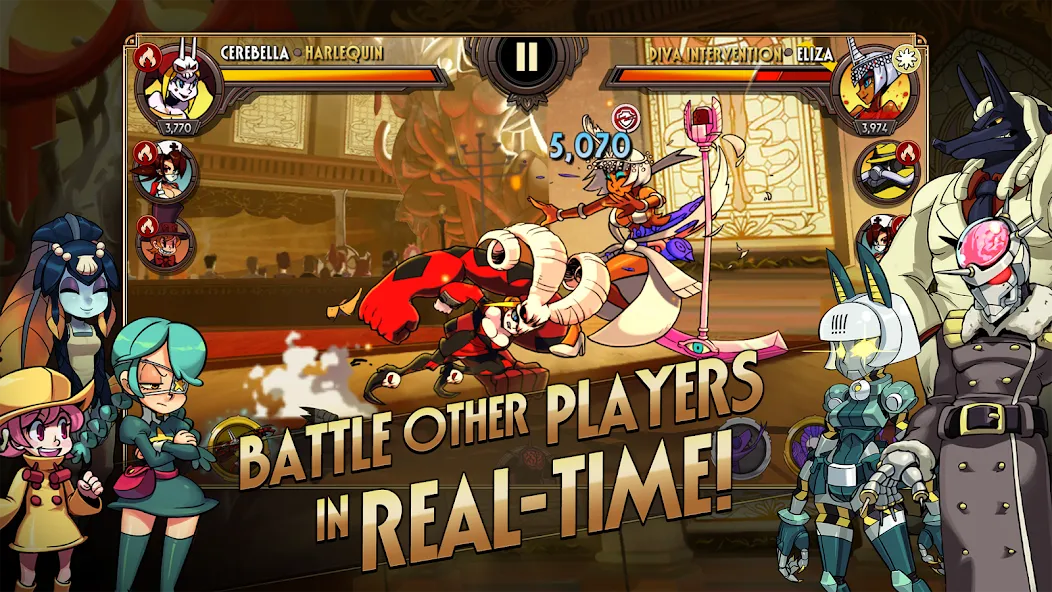 Skullgirls: Fighting RPG (Скулгрлз) [МОД: Много денег, Монет и Все открыто] Screenshot 2
