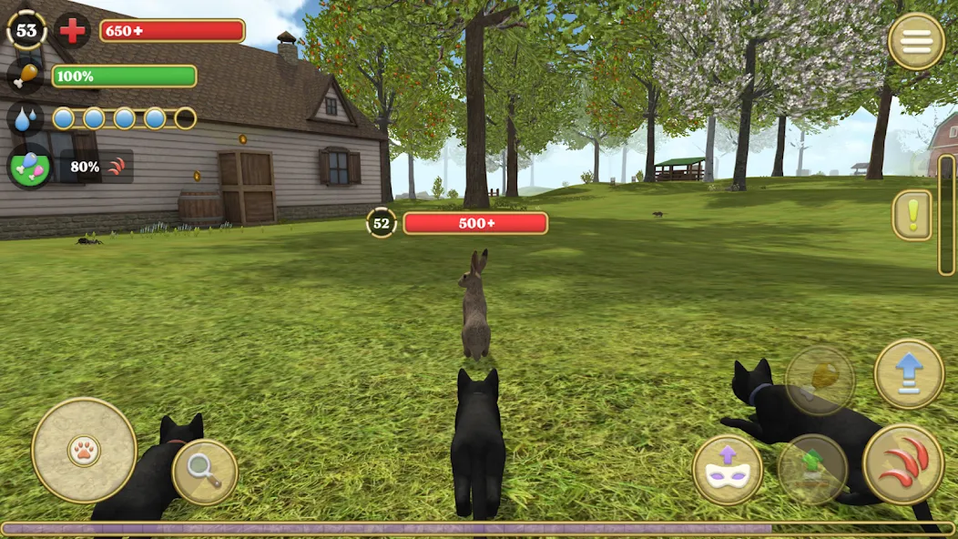Cat Simulator : Kitties Family [МОД: Все открыто, Дополнительные деньги и Меню MOD] Screenshot 2