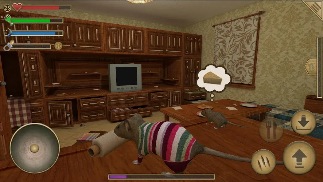 Mouse Simulator :  Forest Home [МОД: Меню, Бесконечные монеты и Открытые уровни] Screenshot 2