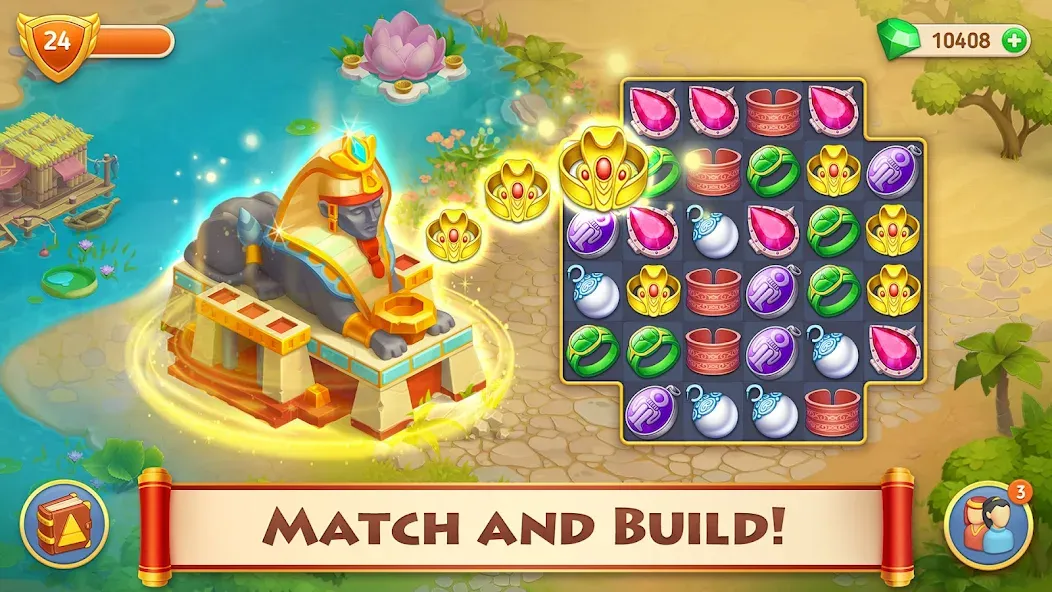 Cradle of Empires: 3 in a Row (Кредл оф Эмпайрс) [МОД: Бесконечные деньги, Монеты и Мега MOD] Screenshot 1