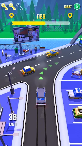 Taxi Run: Traffic Driver (Такси Ран) [МОД: Все открыто, Дополнительные деньги и Меню MOD] Screenshot 2