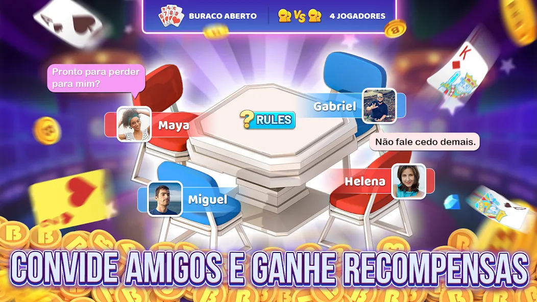 Bacana Games: Buraco & Slots (Бакана Геймс) [МОД: Деньги, Монеты и Меню MOD] Screenshot 3
