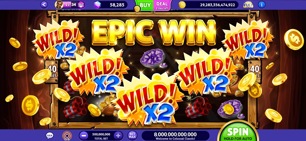 Club Vegas Slots Casino Games (Клуб Вегас) [МОД: Меню, Бесконечные монеты и Открытые уровни] Screenshot 1