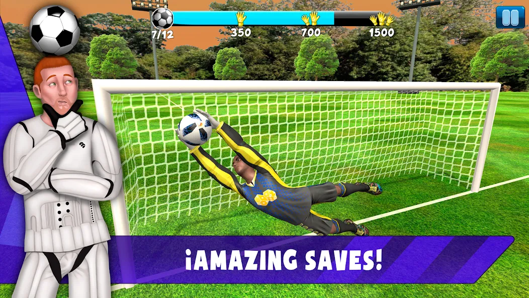 Soccer Goalkeeper 2024 (Соккер Голкипер 2022) [МОД: Меню, Бесконечные монеты и Открытые уровни] Screenshot 2