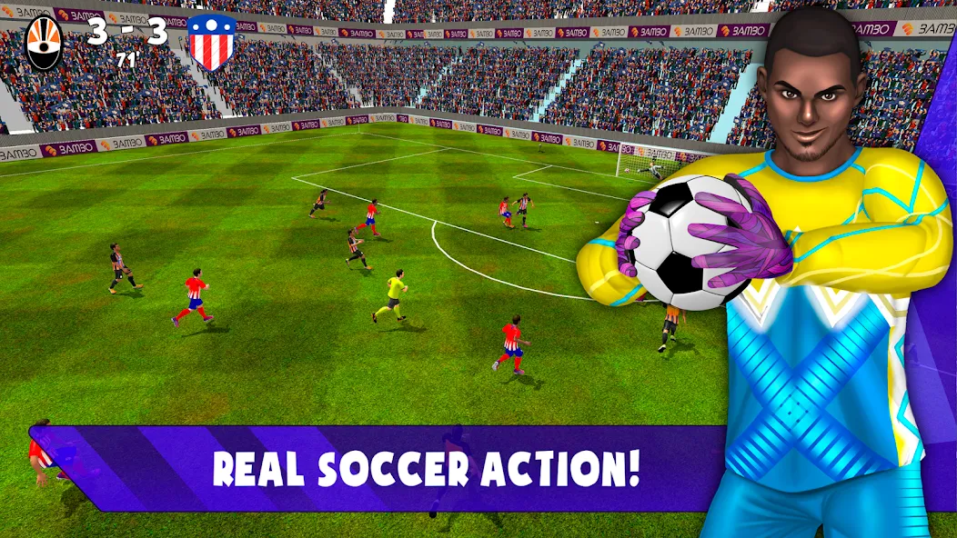 Soccer Goalkeeper 2024 (Соккер Голкипер 2022) [МОД: Меню, Бесконечные монеты и Открытые уровни] Screenshot 5