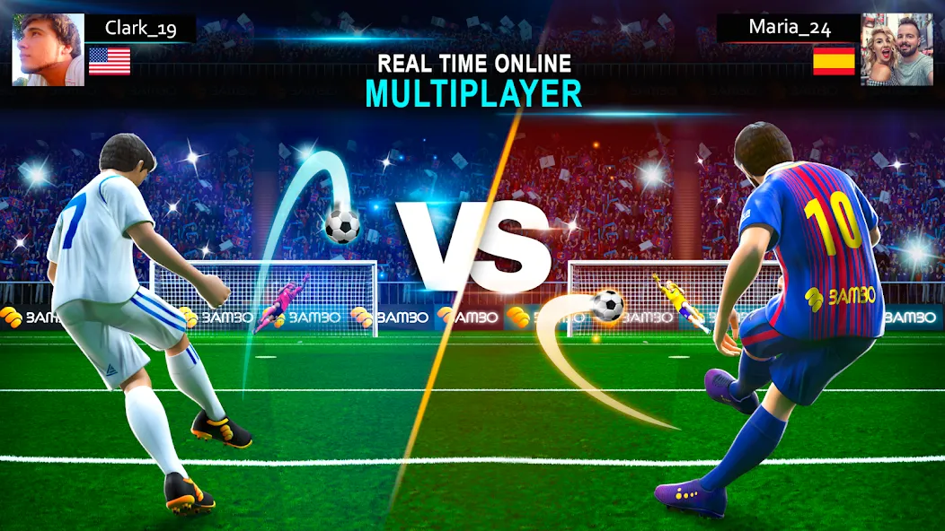 Shoot Goal - Soccer Games 2022 (Шут Гоал) [МОД: Бесконечные деньги, Монеты и Мега MOD] Screenshot 1