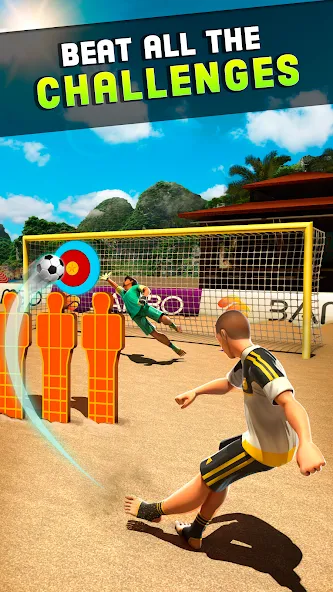 Shoot Goal - Beach Soccer Game (Шут) [МОД: Меню, Бесконечные монеты и Открытые уровни] Screenshot 1