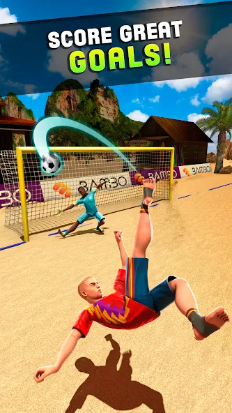 Shoot Goal - Beach Soccer Game (Шут) [МОД: Меню, Бесконечные монеты и Открытые уровни] Screenshot 3