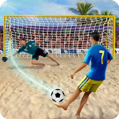 Скачать Shoot Goal - Beach Soccer Game (Шут) [МОД: Меню, Бесконечные монеты и Открытые уровни] | Взлом Shoot Goal - Beach Soccer Game на Андроид