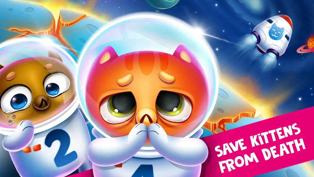 Space Cat Evolution: Kitty col [МОД: Деньги, Монеты и Меню MOD] Screenshot 1
