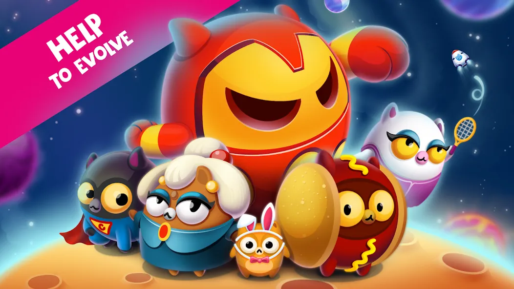 Space Cat Evolution: Kitty col [МОД: Деньги, Монеты и Меню MOD] Screenshot 2