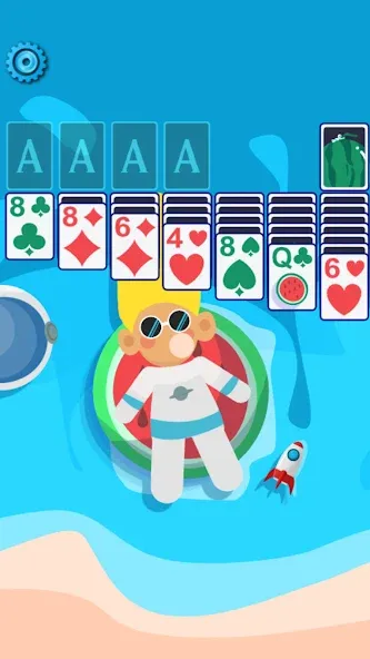 Solitaire Space™ (Солярис Спейс) [МОД: Все открыто, Дополнительные деньги и Меню MOD] Screenshot 1