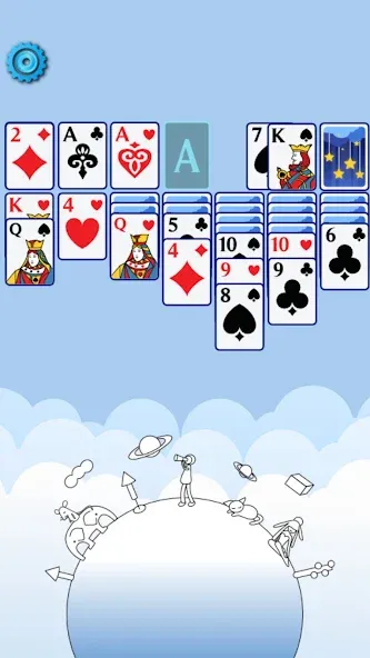 Solitaire Space™ (Солярис Спейс) [МОД: Все открыто, Дополнительные деньги и Меню MOD] Screenshot 2