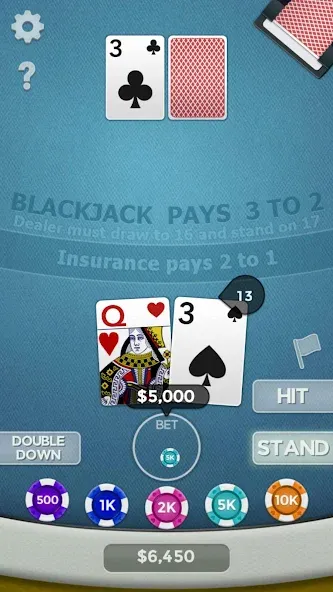 Blackjack 21 [МОД: Много монет, Открытые уровни и Мега MOD] Screenshot 1