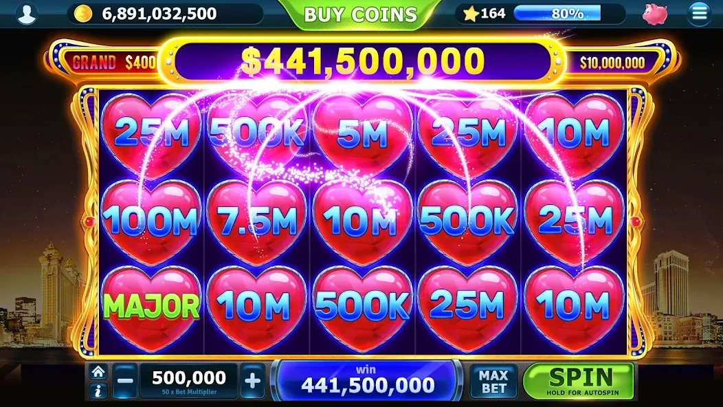 Slots of Vegas (Слоты Вегаса) [МОД: Много денег, Монет и Все открыто] Screenshot 2
