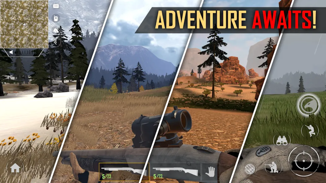 American Marksman (Американский стрелок) [МОД: Меню, Бесконечные монеты и Открытые уровни] Screenshot 1