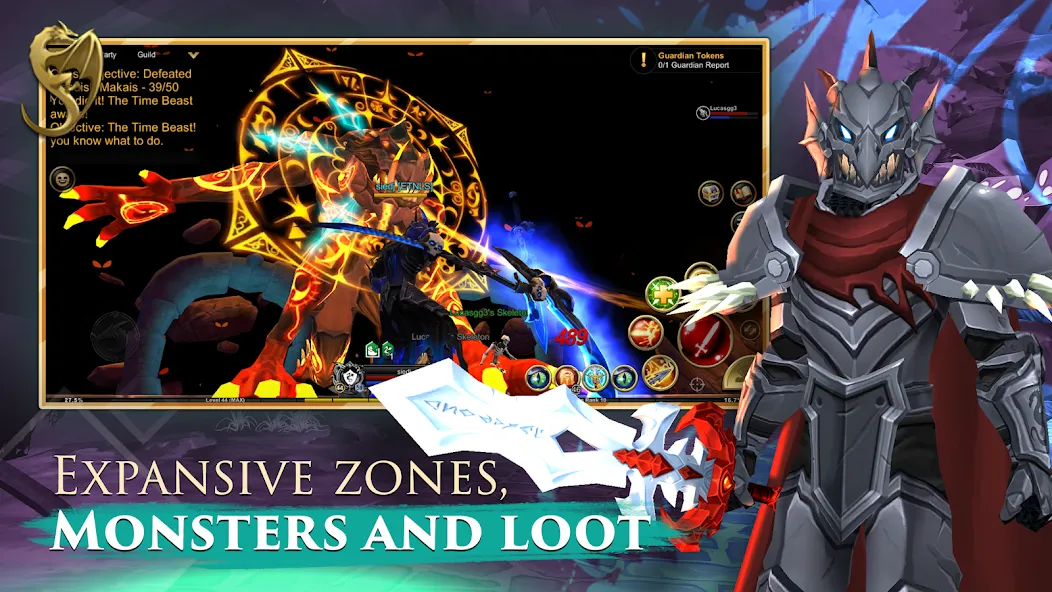 AdventureQuest 3D MMO RPG (АдвенчурКвест 3Д ММО РПГ) [МОД: Меню, Бесконечные монеты и Открытые уровни] Screenshot 3