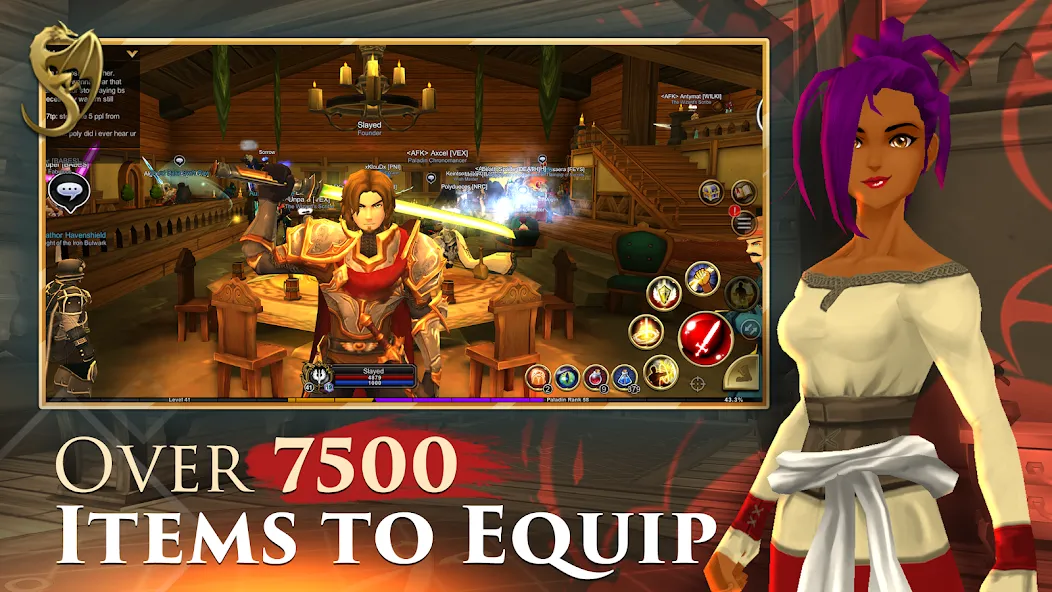 AdventureQuest 3D MMO RPG (АдвенчурКвест 3Д ММО РПГ) [МОД: Меню, Бесконечные монеты и Открытые уровни] Screenshot 4