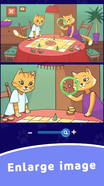 Find Differences: Cute Cats [МОД: Все открыто, Дополнительные деньги и Меню MOD] Screenshot 4
