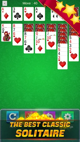 Solitaire Classic (Солитер Классик) [МОД: Много монет, Открытые уровни и Мега MOD] Screenshot 1