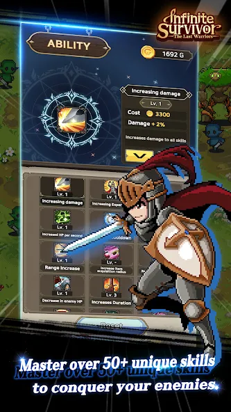 InfiniteSurvival:LastWarriors [МОД: Много монет, Открытые уровни и Мега MOD] Screenshot 1