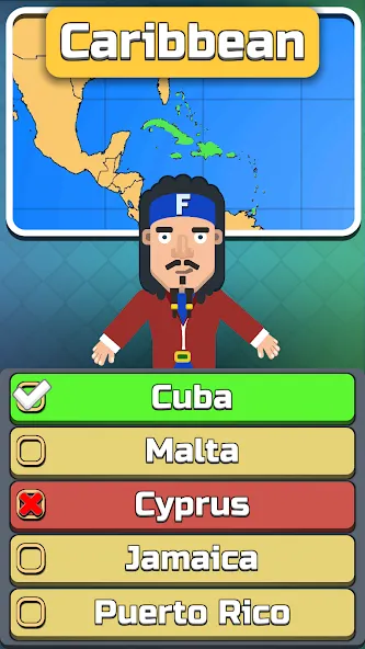 Geography: Flags Quiz Game [МОД: Деньги, Монеты и Меню MOD] Screenshot 2