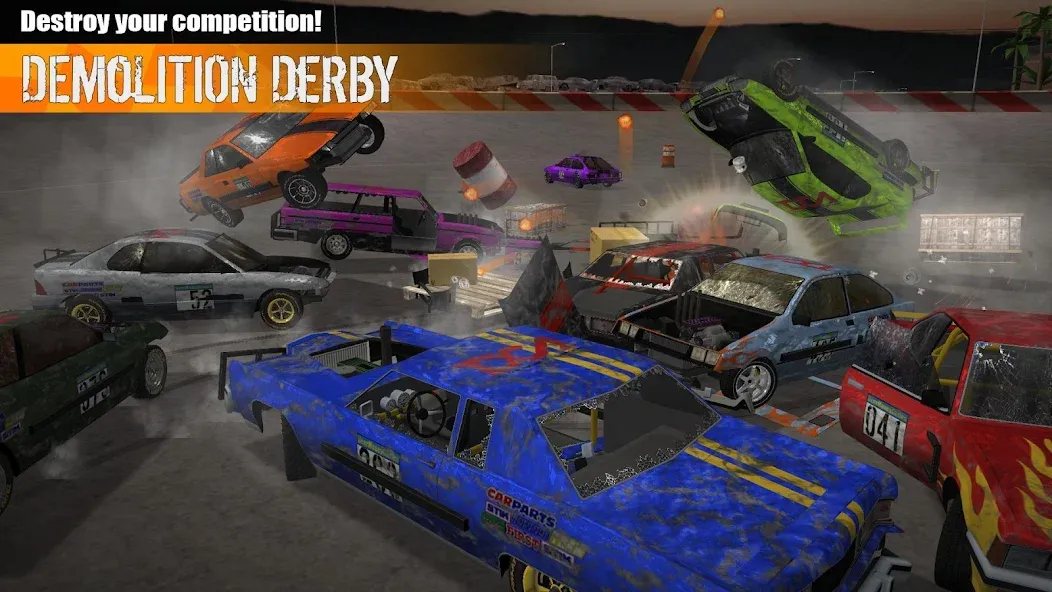 Demolition Derby 3 (Демолиция Дерби 3) [МОД: Много денег, Монет и Все открыто] Screenshot 2