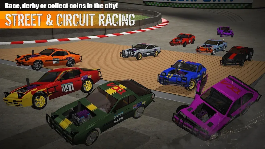 Demolition Derby 3 (Демолиция Дерби 3) [МОД: Много денег, Монет и Все открыто] Screenshot 3