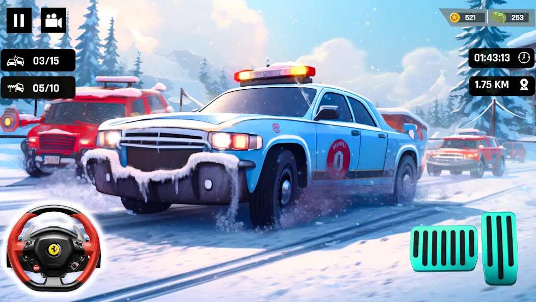 Police Car Kids Driving Game (Кидс Полис Геймс) [МОД: Меню, Бесконечные монеты и Открытые уровни] Screenshot 3