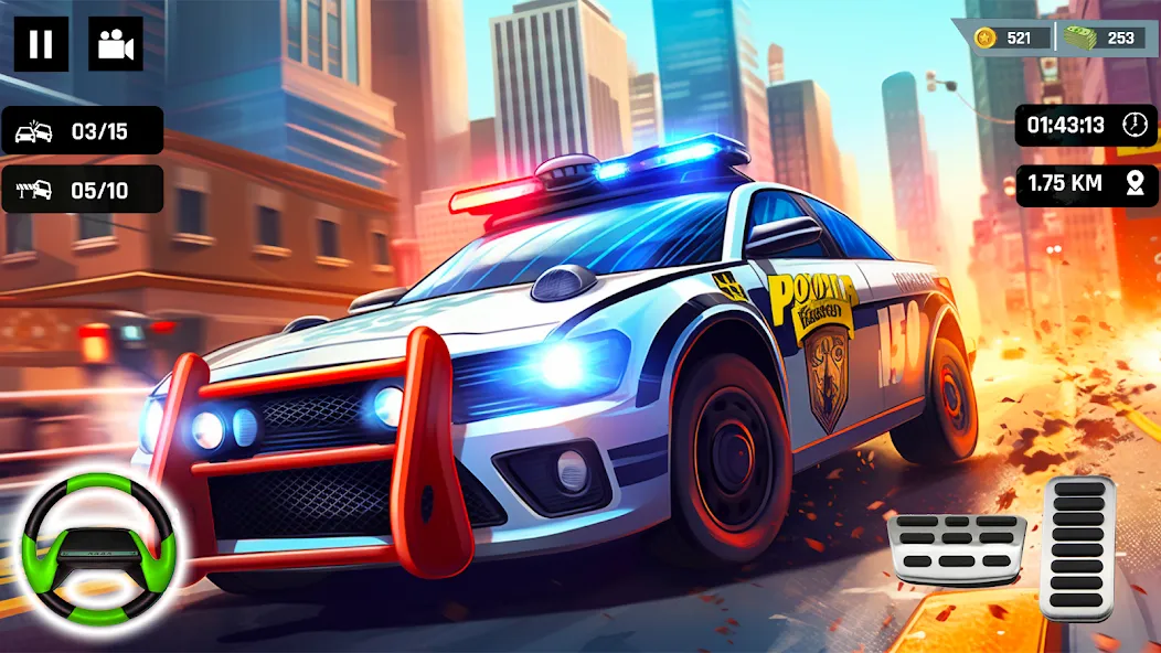 Police Car Kids Driving Game (Кидс Полис Геймс) [МОД: Меню, Бесконечные монеты и Открытые уровни] Screenshot 5