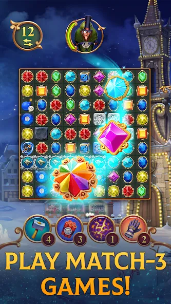 Clockmaker: Jewel Match 3 Game [МОД: Бесконечные деньги, Монеты и Мега MOD] Screenshot 1