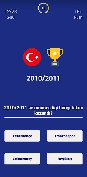 Türkiye Süper Ligi Bilgi Oyunu [МОД: Много монет, Открытые уровни и Мега MOD] Screenshot 3