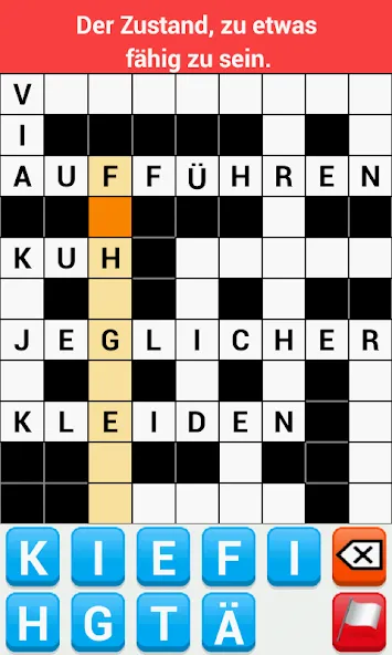 Kreuzworträtsel Deutsch [МОД: Меню, Бесконечные монеты и Открытые уровни] Screenshot 1