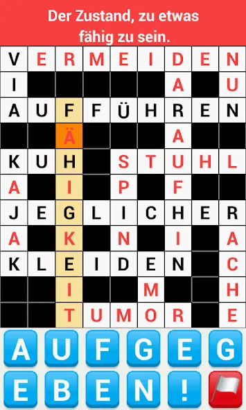 Kreuzworträtsel Deutsch [МОД: Меню, Бесконечные монеты и Открытые уровни] Screenshot 2