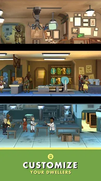 Fallout Shelter (Фоллаут Шелтер) [МОД: Бесконечные деньги, Монеты и Мега MOD] Screenshot 5