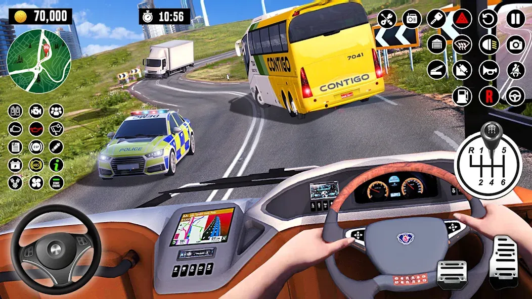 Bus Driving School : Bus Games [МОД: Бесконечные деньги, Монеты и Мега MOD] Screenshot 4