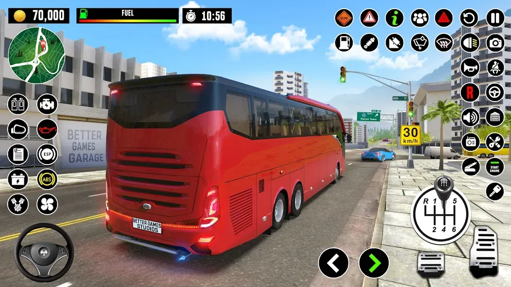 Bus Driving School : Bus Games [МОД: Бесконечные деньги, Монеты и Мега MOD] Screenshot 5