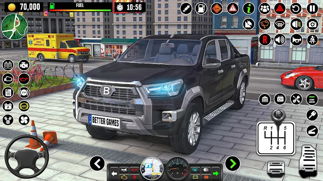 City Driving School Car Games [МОД: Меню, Бесконечные монеты и Открытые уровни] Screenshot 1