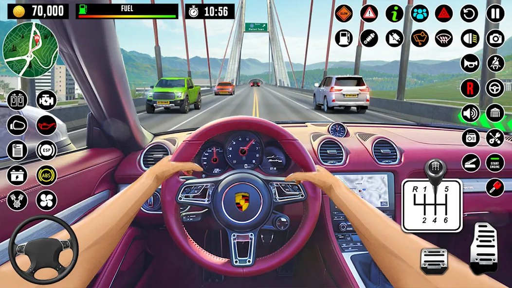City Driving School Car Games [МОД: Меню, Бесконечные монеты и Открытые уровни] Screenshot 4