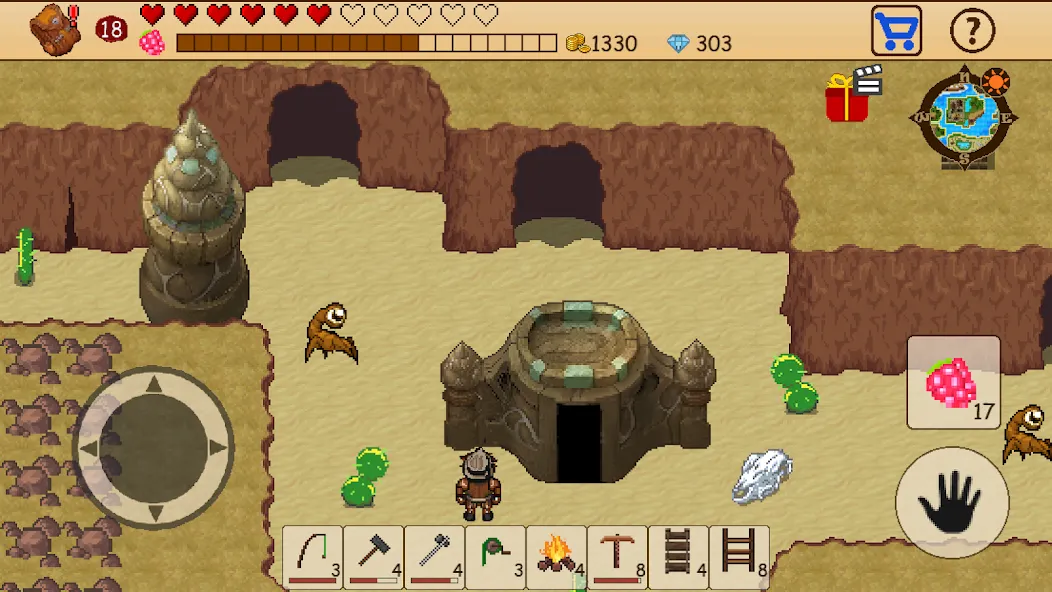 Survival RPG: Open World Pixel (Сурвайвл РПГ) [МОД: Меню, Бесконечные монеты и Открытые уровни] Screenshot 2