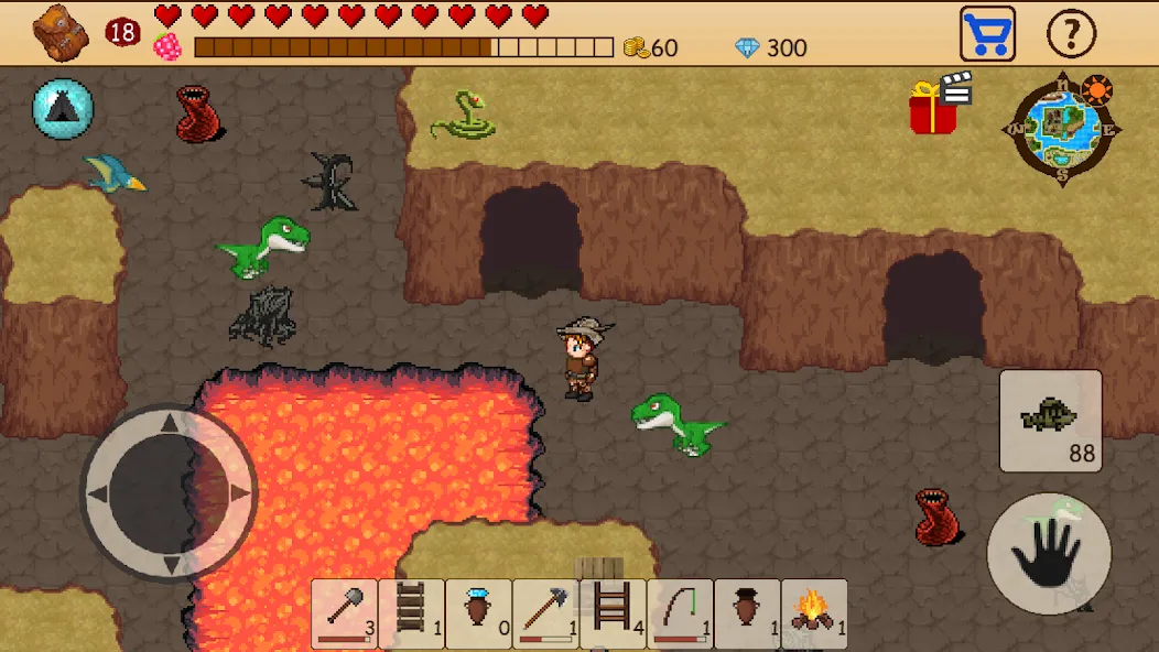 Survival RPG: Open World Pixel (Сурвайвл РПГ) [МОД: Меню, Бесконечные монеты и Открытые уровни] Screenshot 5
