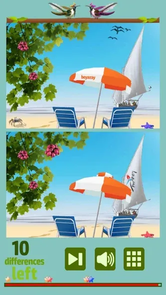 Find 10 Differences [МОД: Все открыто, Дополнительные деньги и Меню MOD] Screenshot 1