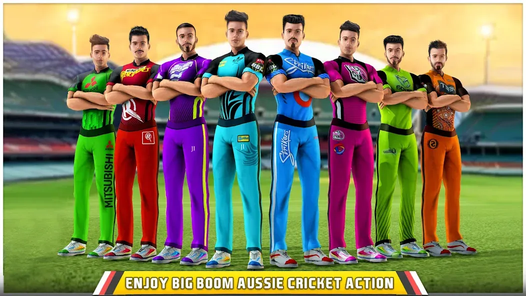 Aussie T20 Cricket Game 2023 [МОД: Меню, Бесконечные монеты и Открытые уровни] Screenshot 1