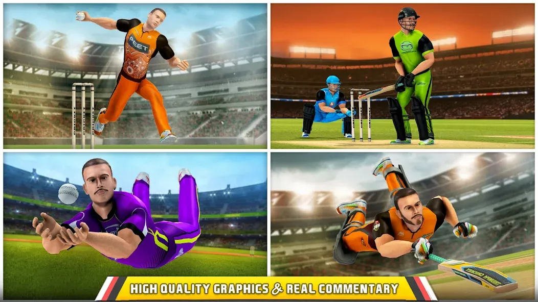 Aussie T20 Cricket Game 2023 [МОД: Меню, Бесконечные монеты и Открытые уровни] Screenshot 3