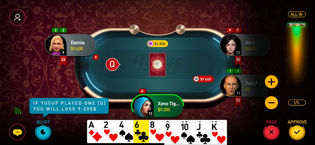 Bluff Game (Блафф Гейм) [МОД: Много денег, Монет и Все открыто] Screenshot 4